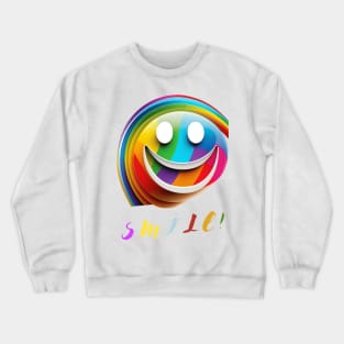 Smile and spread joy around you, Smiles are Contagious Crewneck Sweatshirt